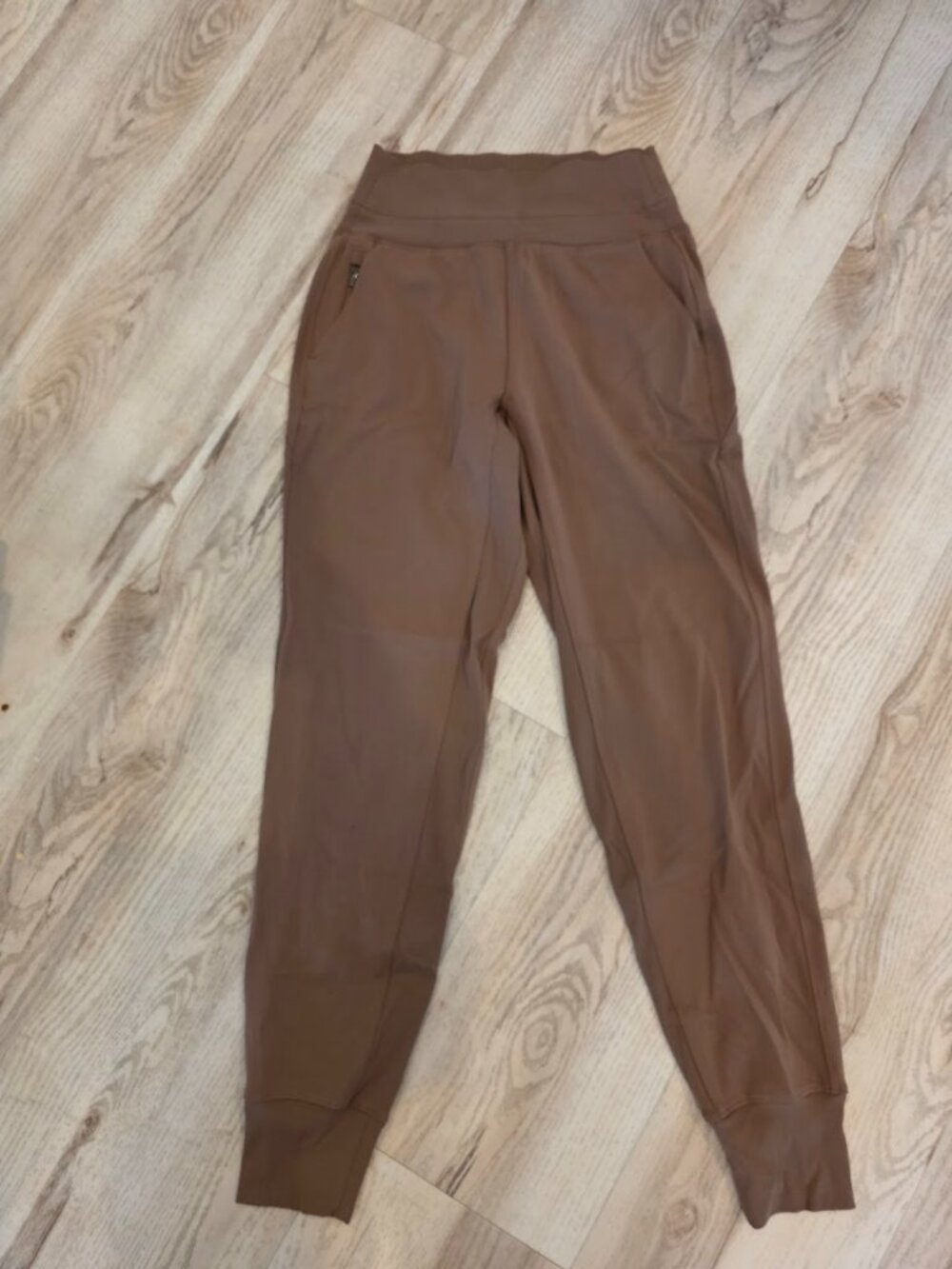 Athleta Venice High Rise Joggers Rustic Beige Brown Size XS